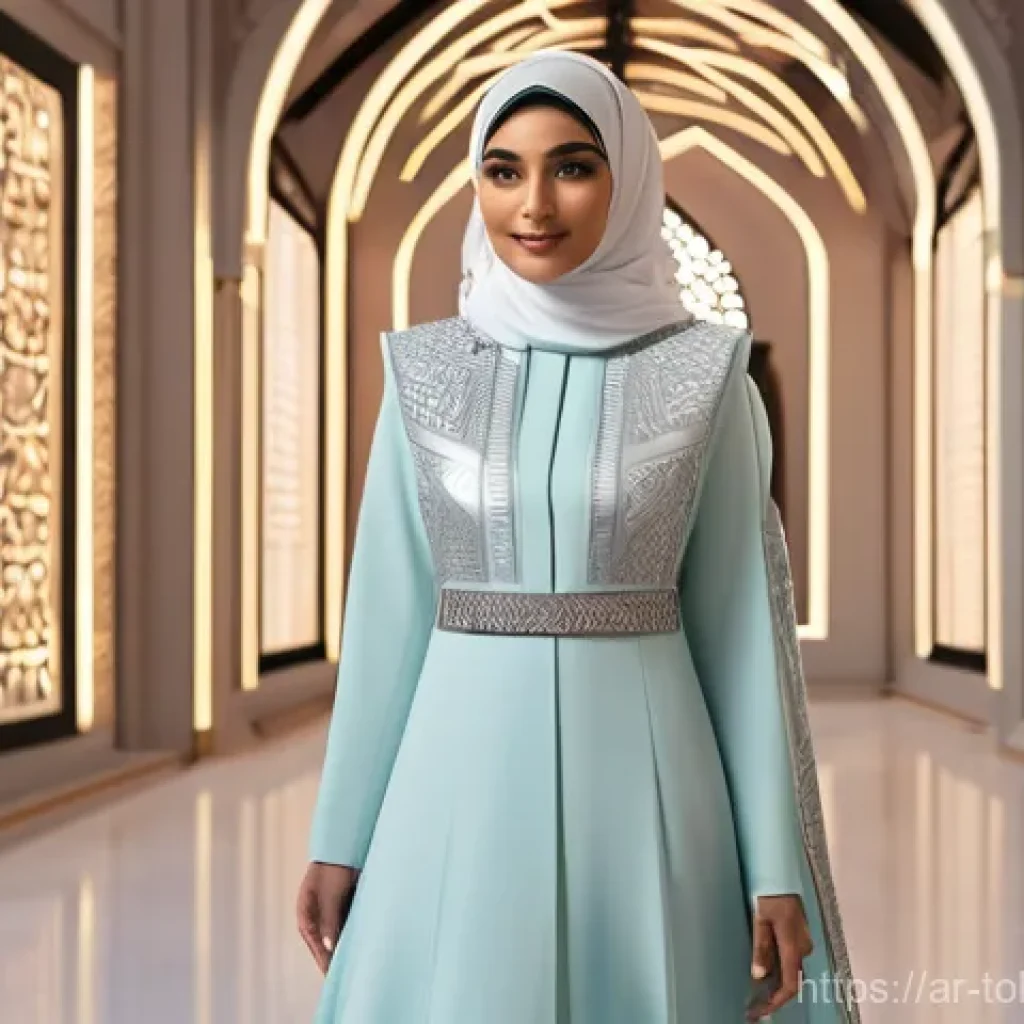 디지털 패션 NFT의 비즈니스 모델 - **Prompt 1: "The Grand Reveal of 'Al-Zahra' NFT Collection in the Metaverse"**
    A full shot of an...