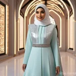 디지털 패션 NFT의 비즈니스 모델 - **Prompt 1: "The Grand Reveal of 'Al-Zahra' NFT Collection in the Metaverse"**
    A full shot of an...