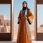 디지털 패션 NFT의 콘텐츠 생성 전략 - **Prompt:** A visionary Arab female NFT fashion designer in her mid-30s, exuding confidence and eleg...