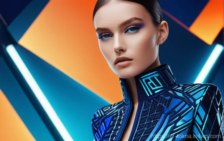 NFT 패션 디자인의 투자 기회 - **Prompt 1: Futuristic Metaverse Fashion Show**
    "A vibrant, high-fashion metaverse runway show f...